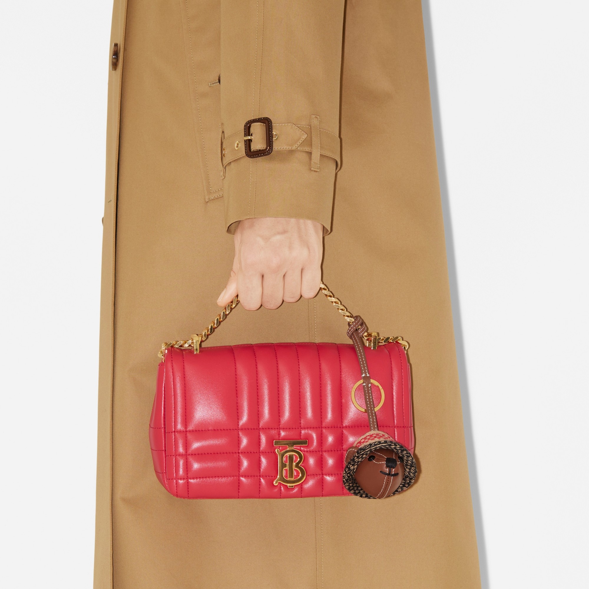 Leather Thomas Bear Charm in Bucket Hat - 3