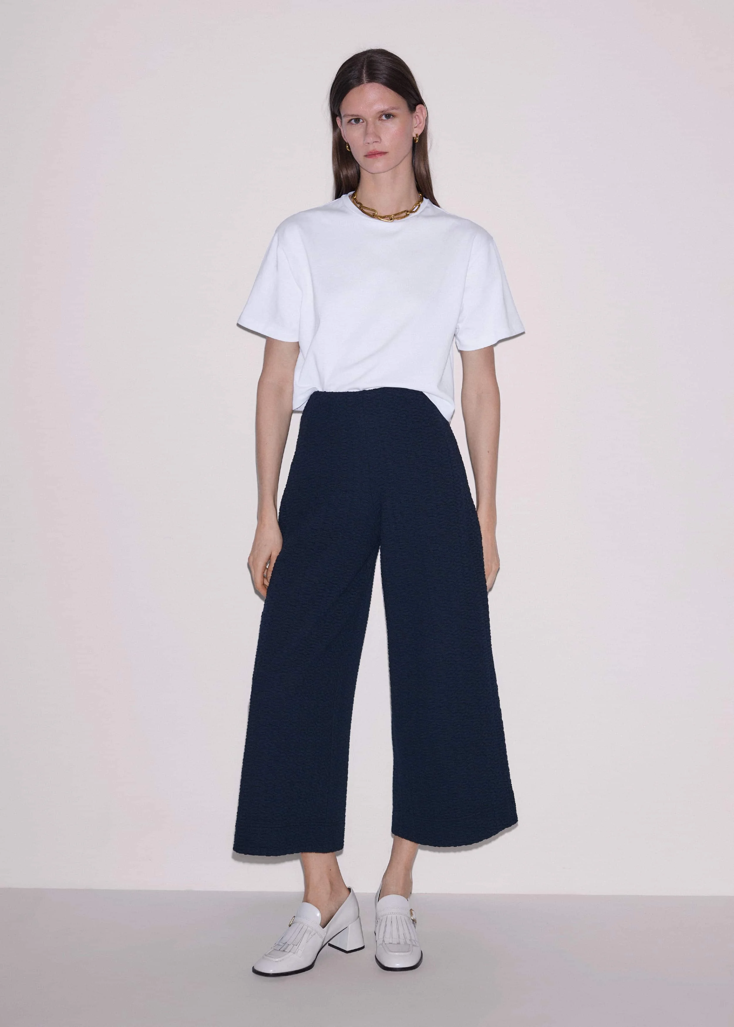 Textured Crop Pant - 1