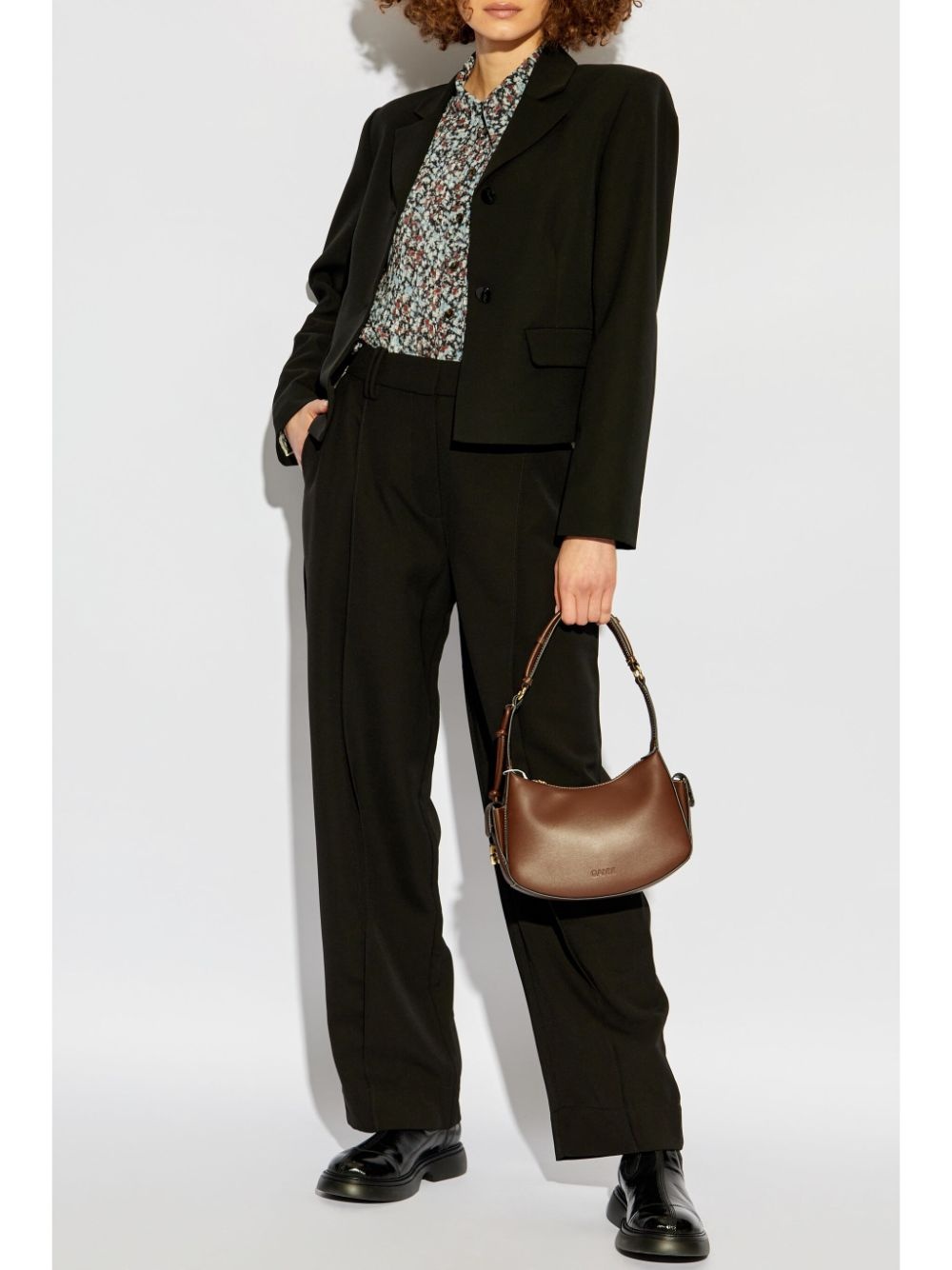 high-rise straight trousers - 2