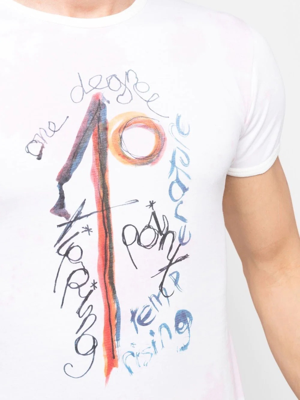 sketch-print organic-cotton T-shirt - 5