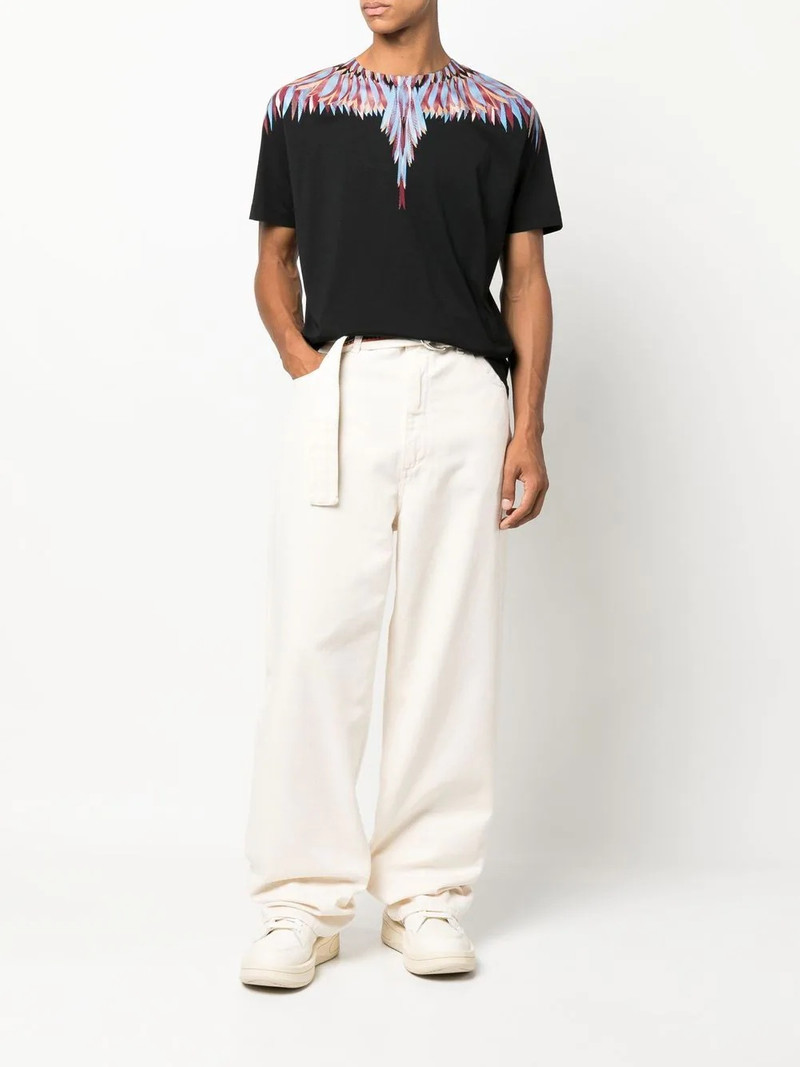 Marcelo Burlon County Of Milan Wings-print crew neck T-shirt outlook