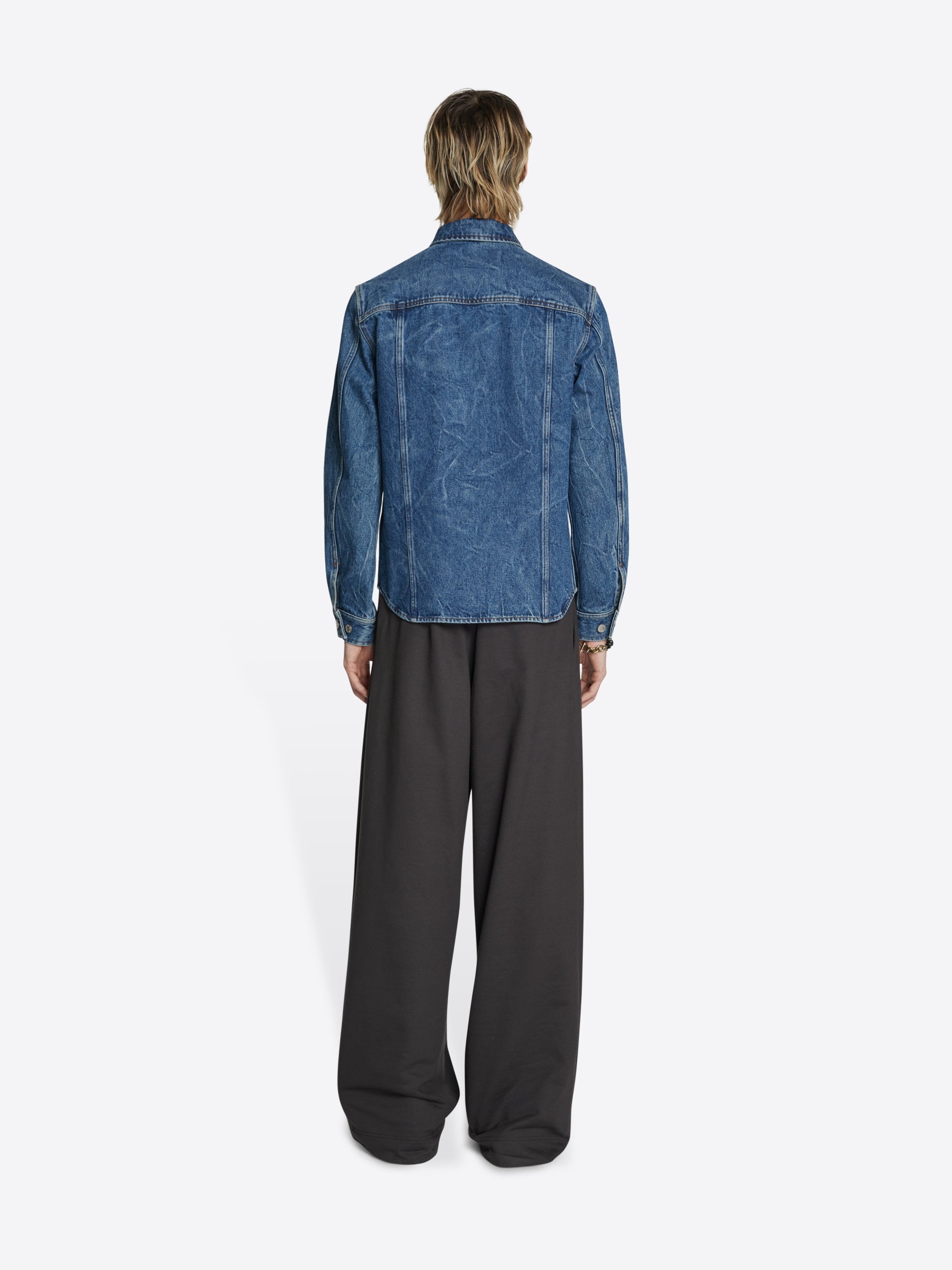 SLIM FIT DENIM SHIRT - 4