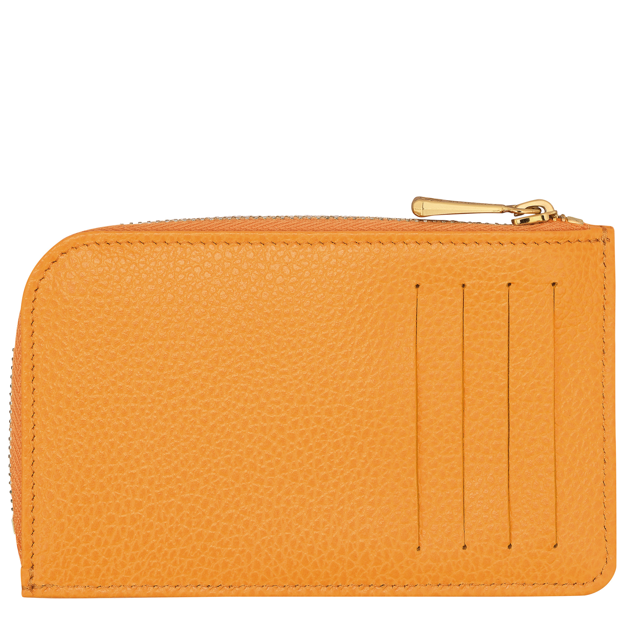 Le Foulonné Card holder Apricot - Leather - 2