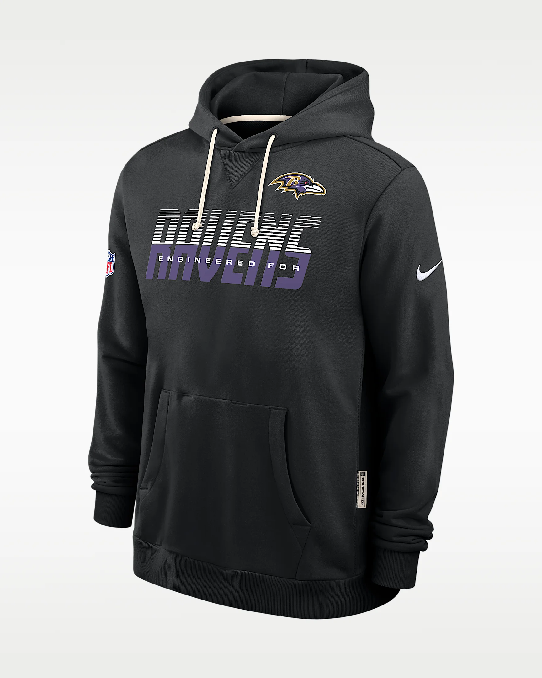 Baltimore Ravens Sideline Standard Issue Men's Nike Dri-FIT NFL Pullover Hoodie - 1
