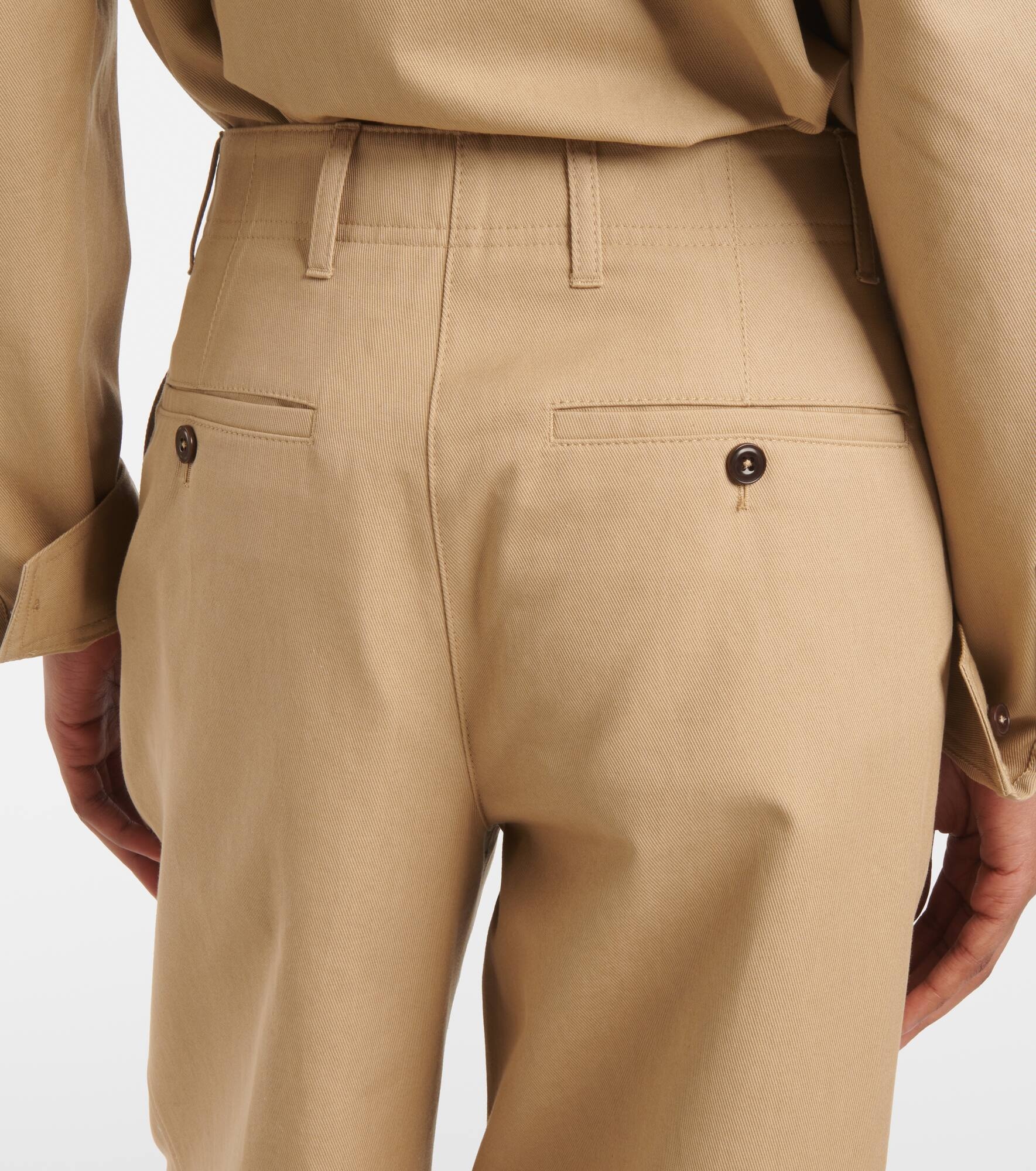 Cotton wide-leg pants - 6