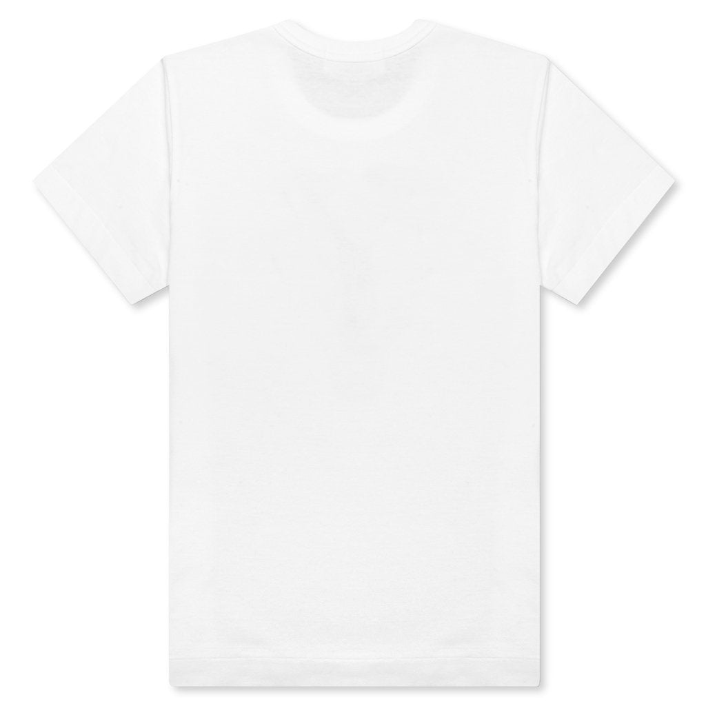 COMME DES GARCONS PLAY WOMEN'S COLORED HEART TEE - GREEN - 4