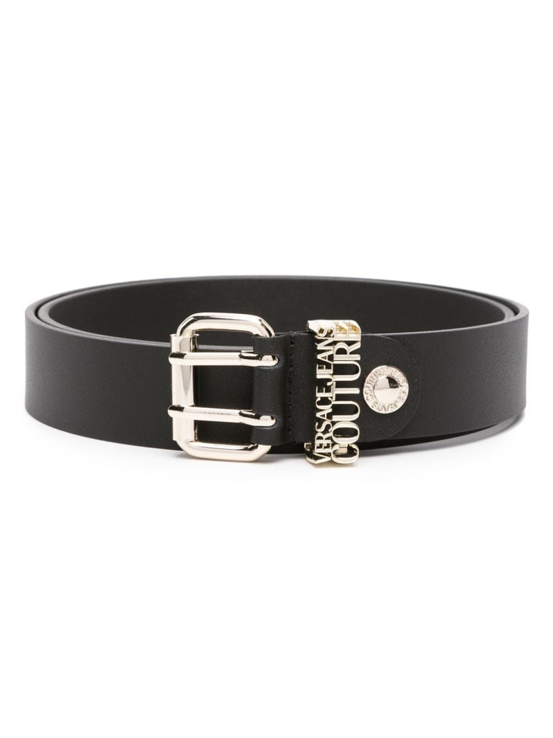 logo-lettering buckle belt 1