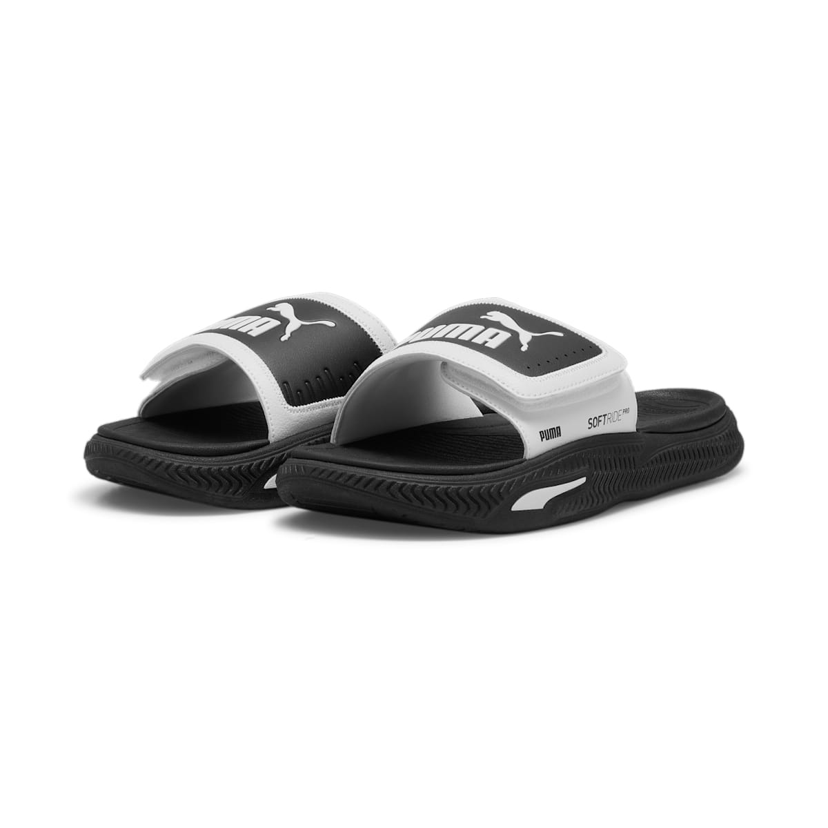 PUMA Softride Pro 24 V Slides 'White Black' 395431-02 - 3