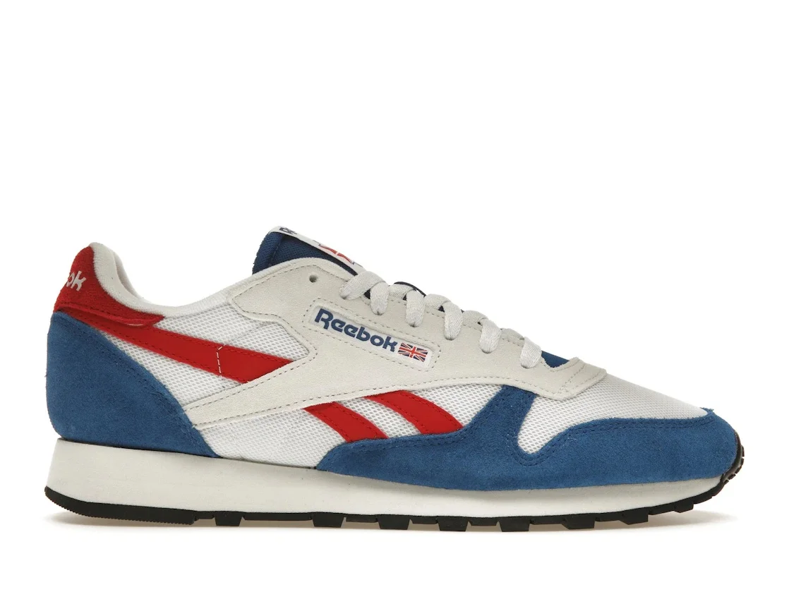 Reebok Classic Leather Make It Yours White Vector Red Blue - 1