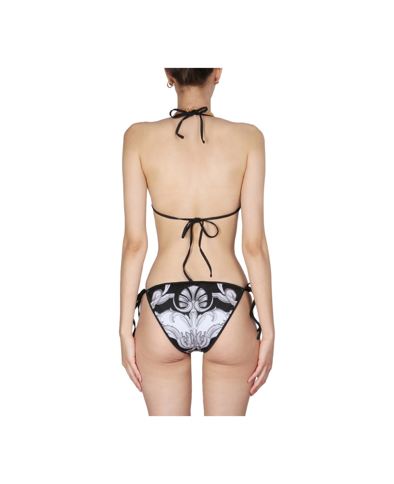 Double Face Print Bikini Bottom - 4