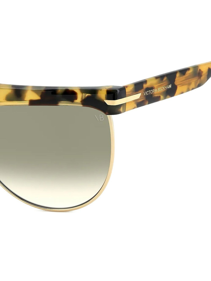 tortoiseshell-effect geometric-frame sunglasses 5