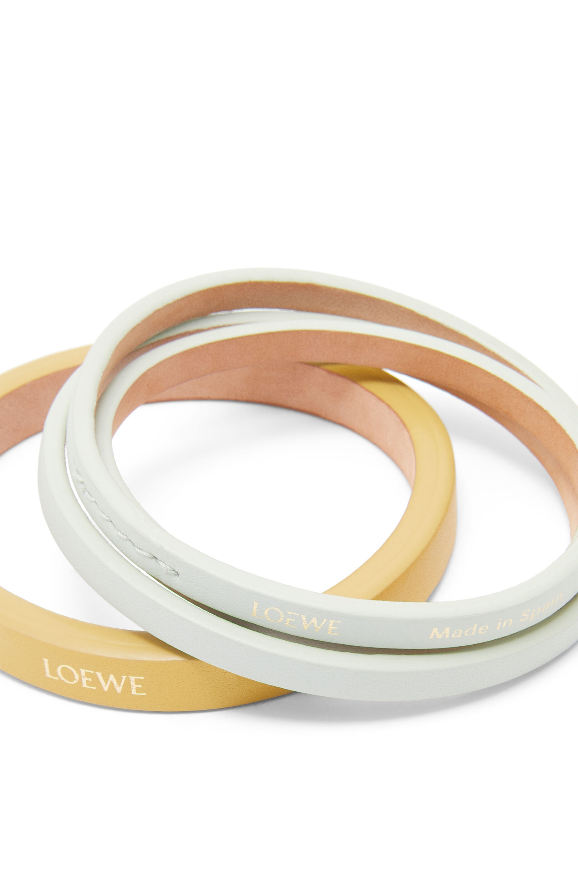 Double bangle set in classic calfskin - 3