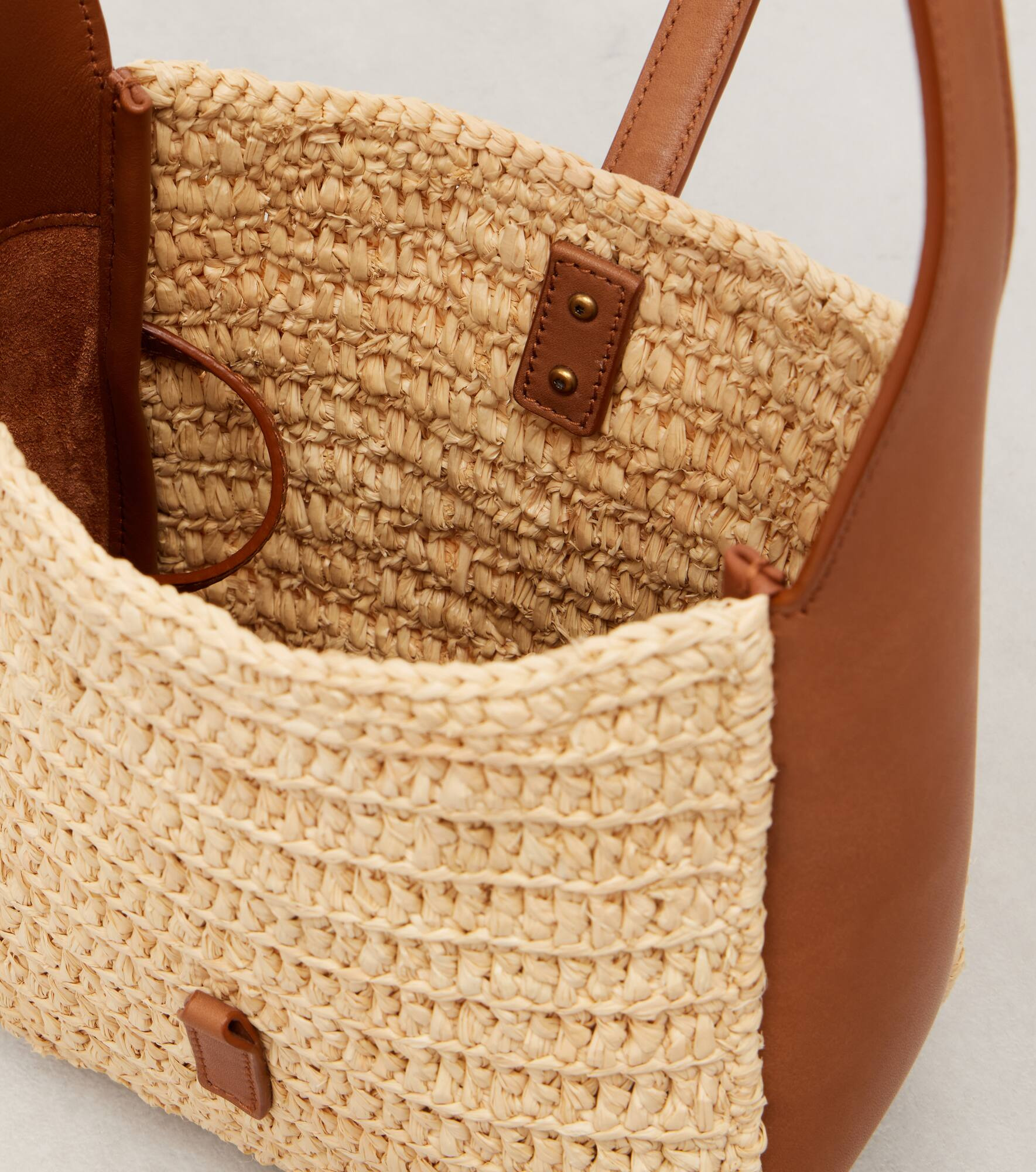 Le 5 à 7 Baby raffia shoulder bag - 3