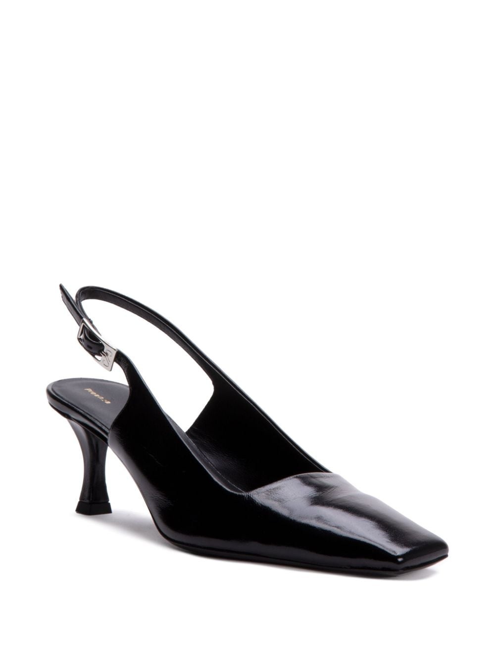 slingback leather pumps - 2