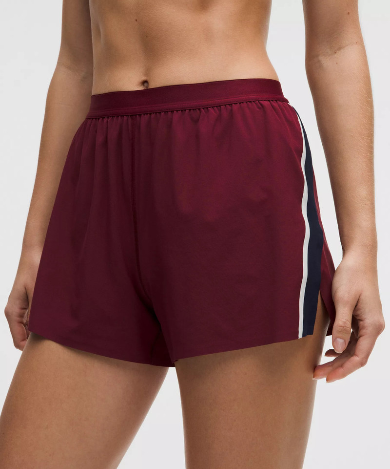 High-Rise Split Short 3" *Stripe 4