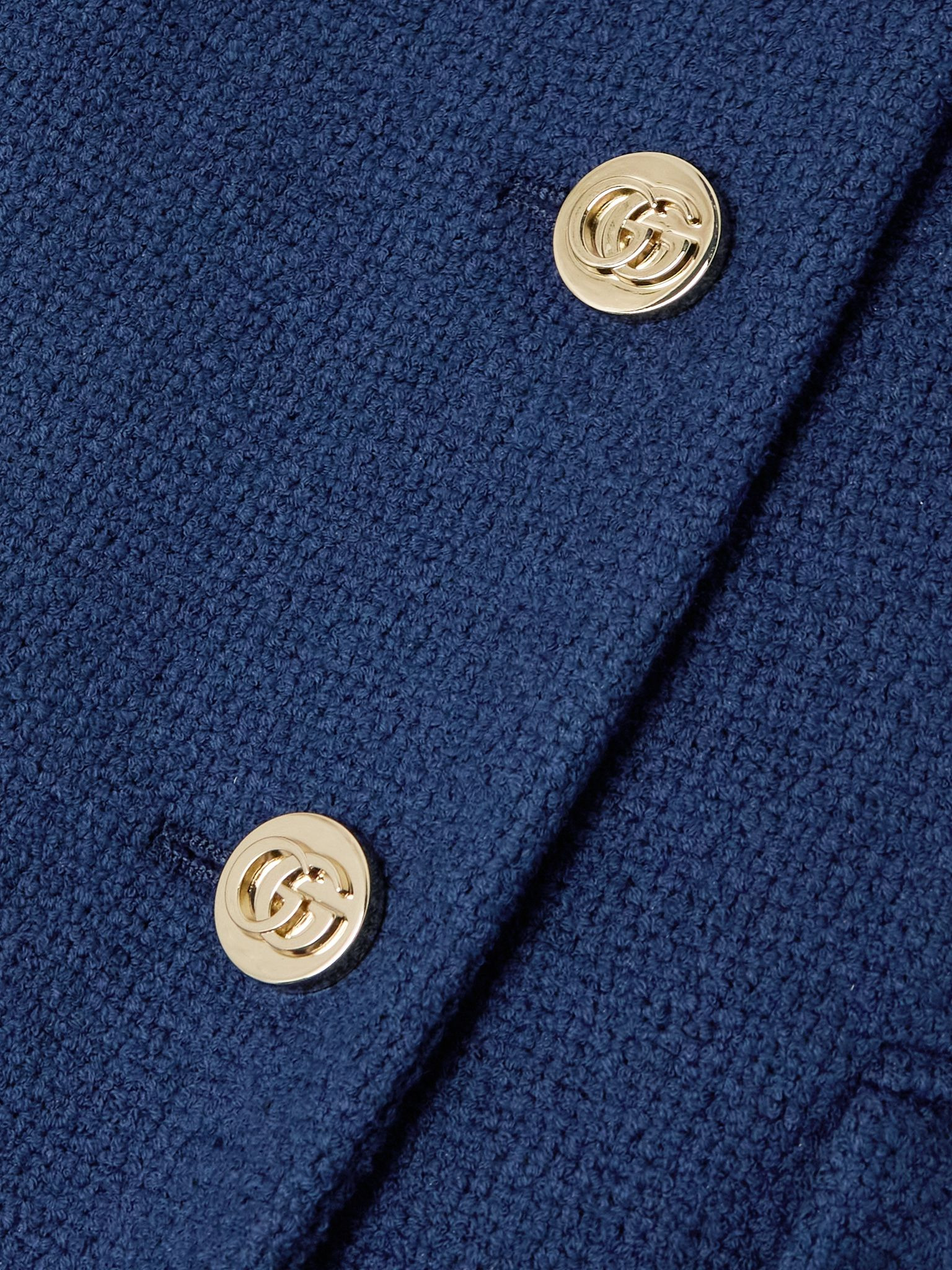 Cotton-blend tweed jacket Midnight blue - 4