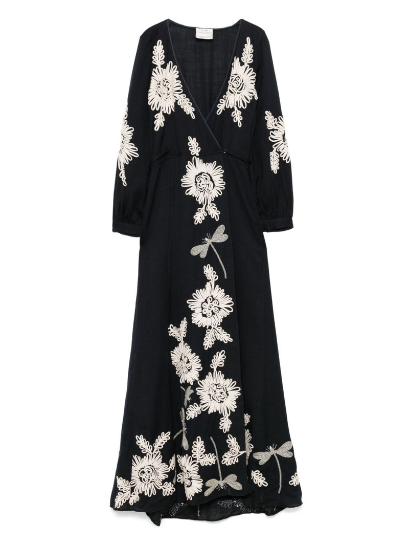floral-embroidered maxi dress 1
