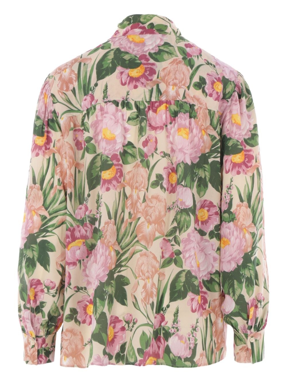 lavallière silk blouse - 2