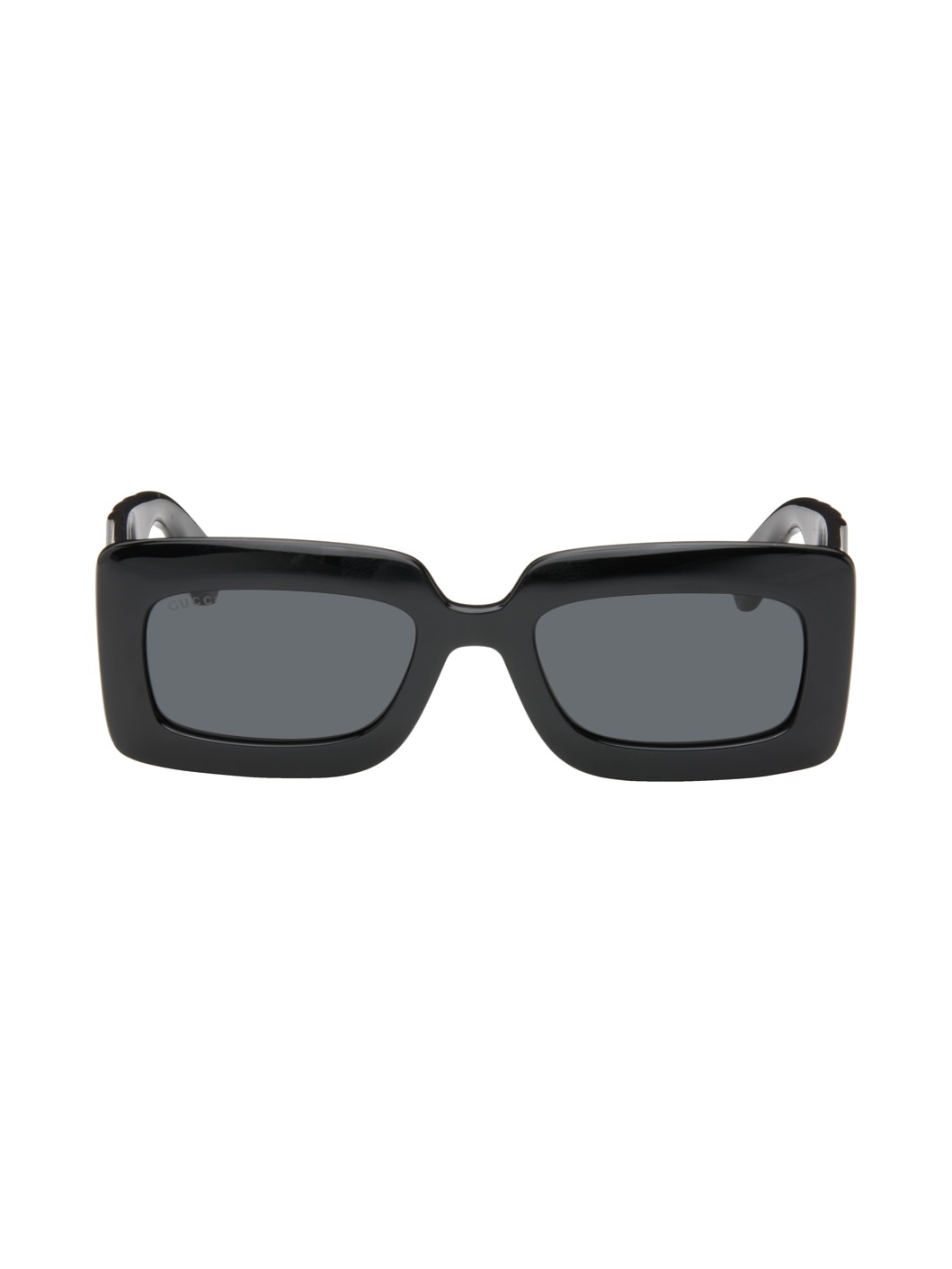 Black Rectangular Sunglasses - 1