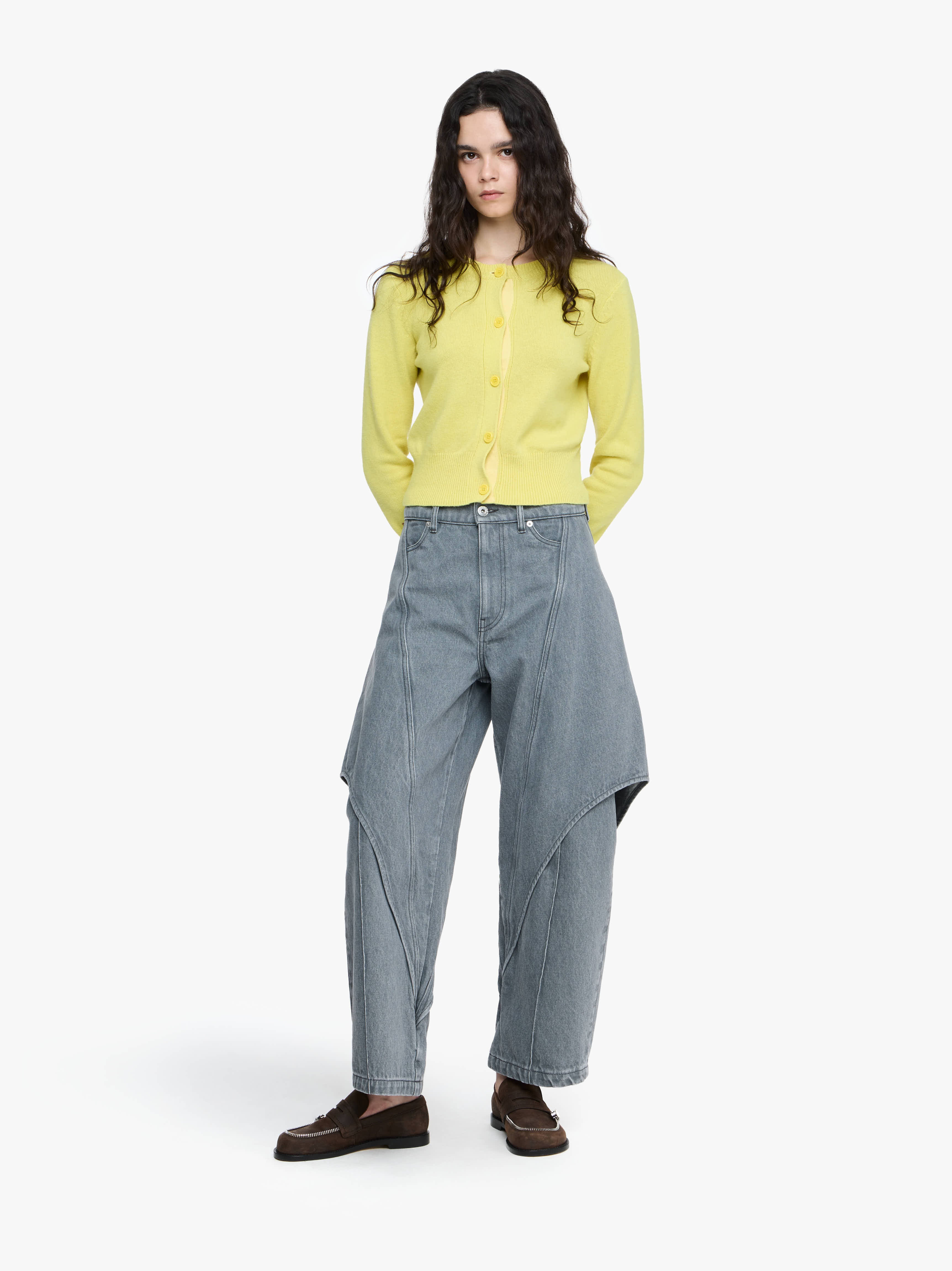 CROPPED SCULPTURAL JEANS - 2
