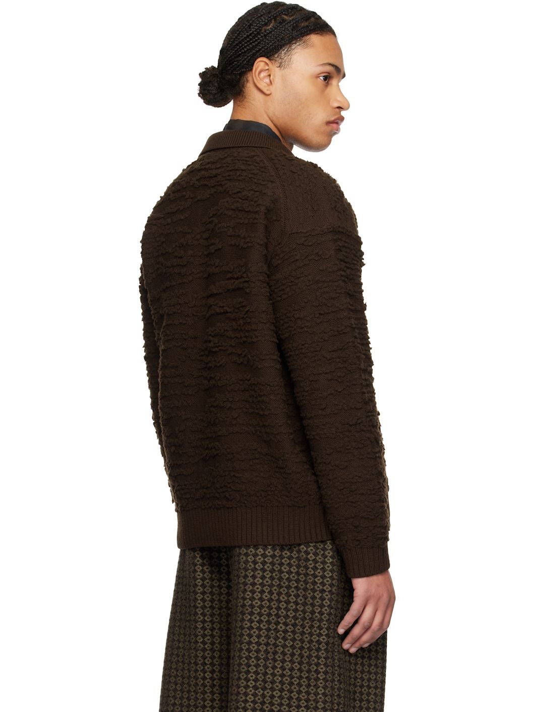トップス yoke Pleated Knit Cardigan 242199M202001_1.jpg