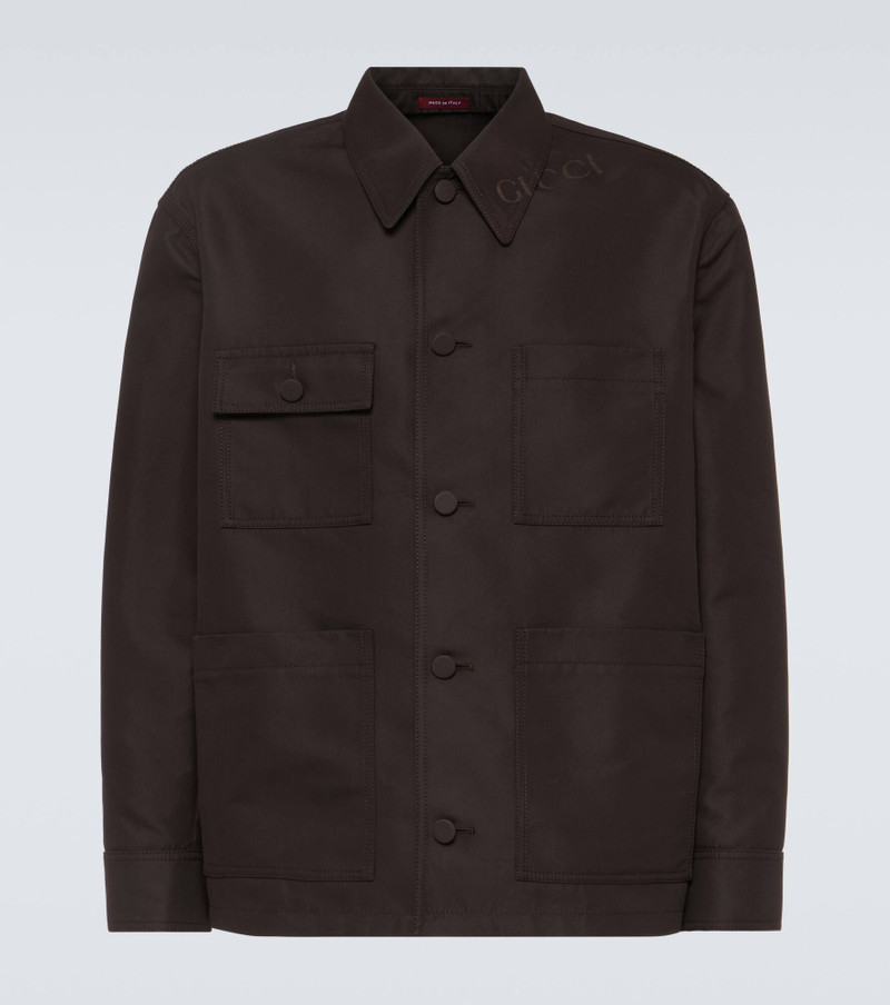 Technical cotton-blend jacket - 1