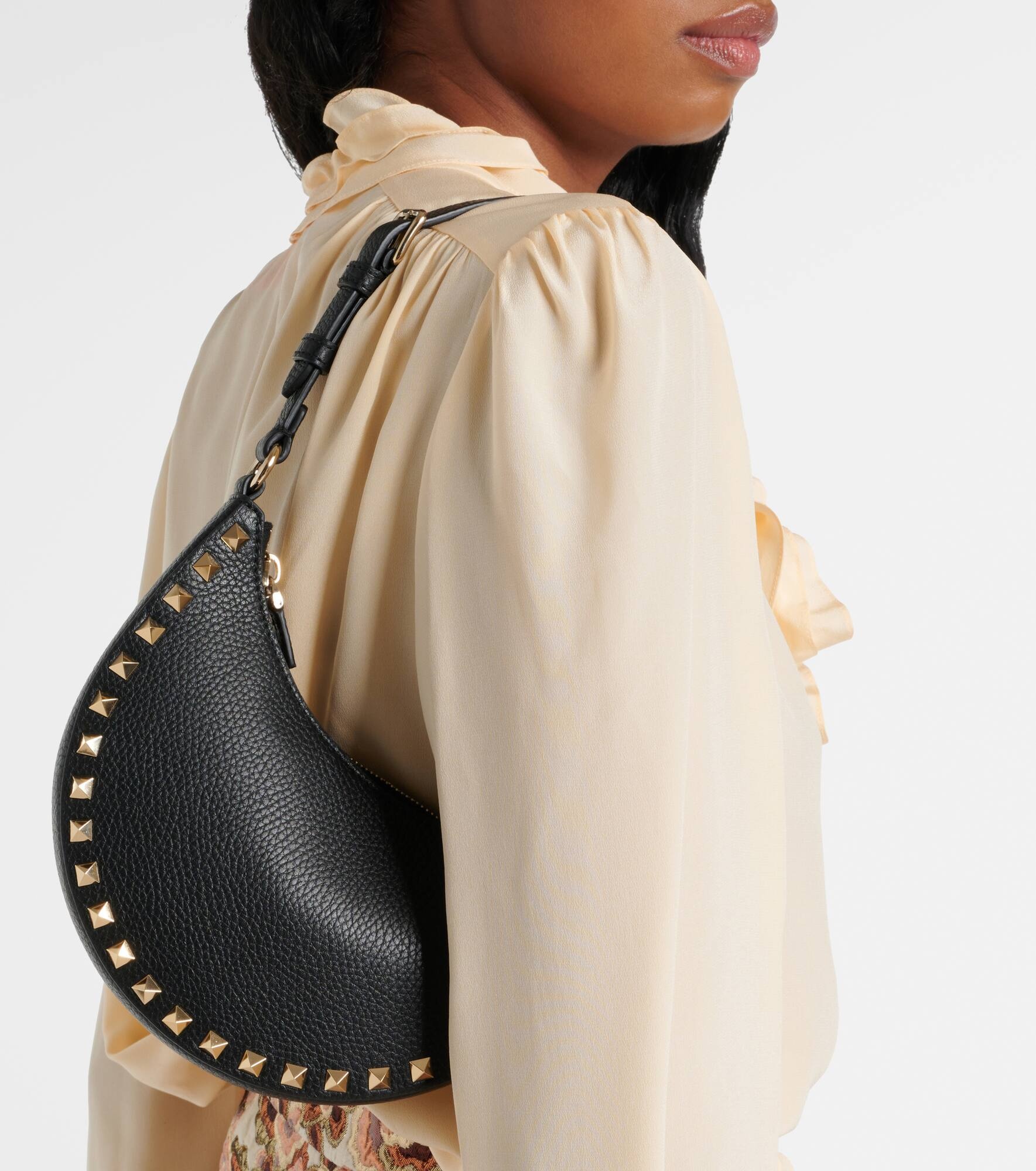 Rockstud Mini leather tote - 7