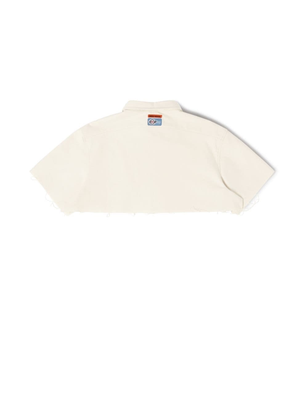 Ex-Ray Canvas Crop Ss Shirt - 6
