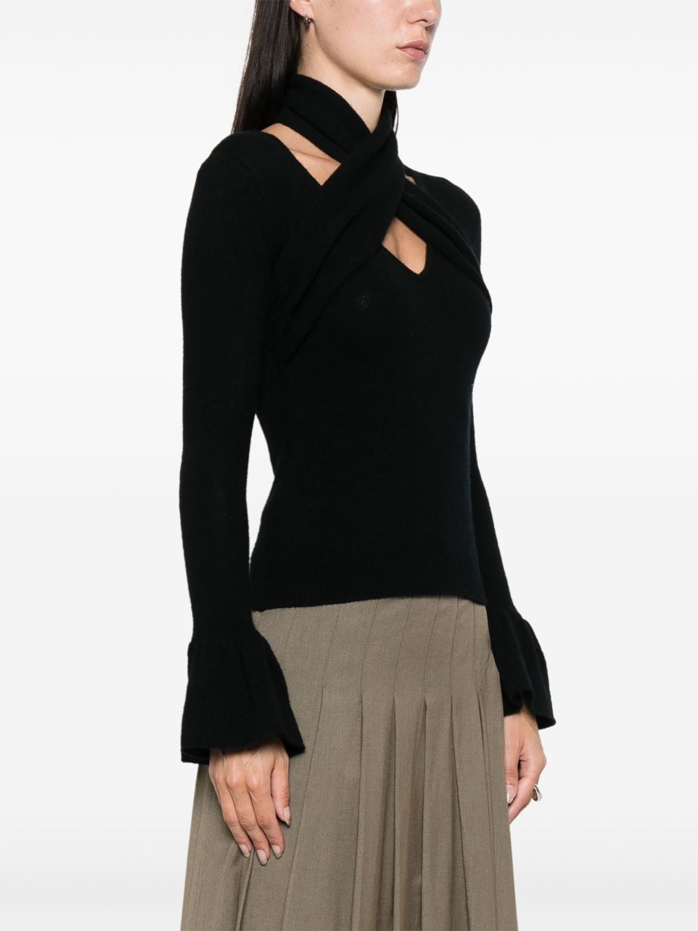 cross-knitted sweater - 3