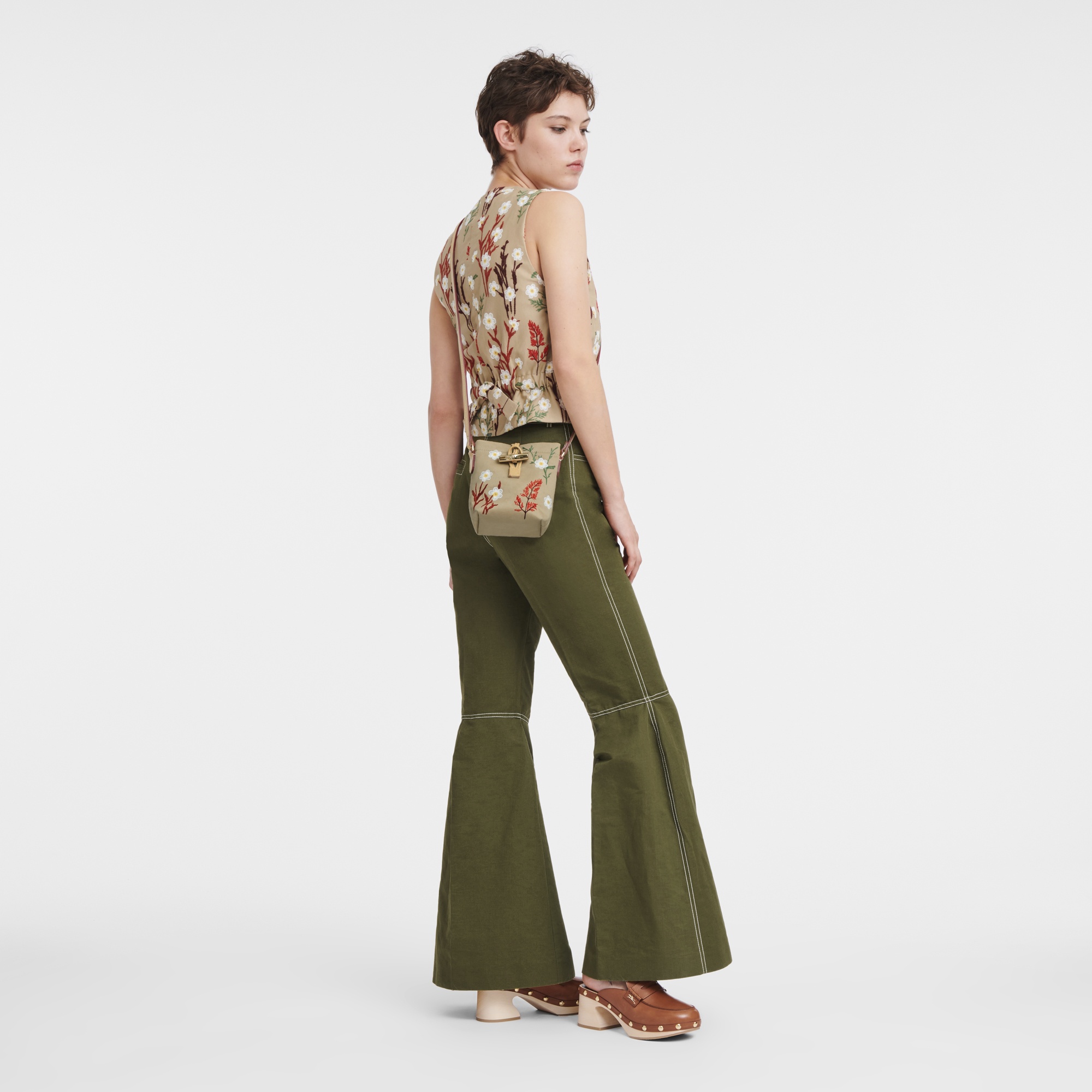 Roseau XS Crossbody bag Oat - Canvas - 2