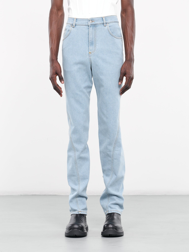 Twisted Seam Denim Jeans 1