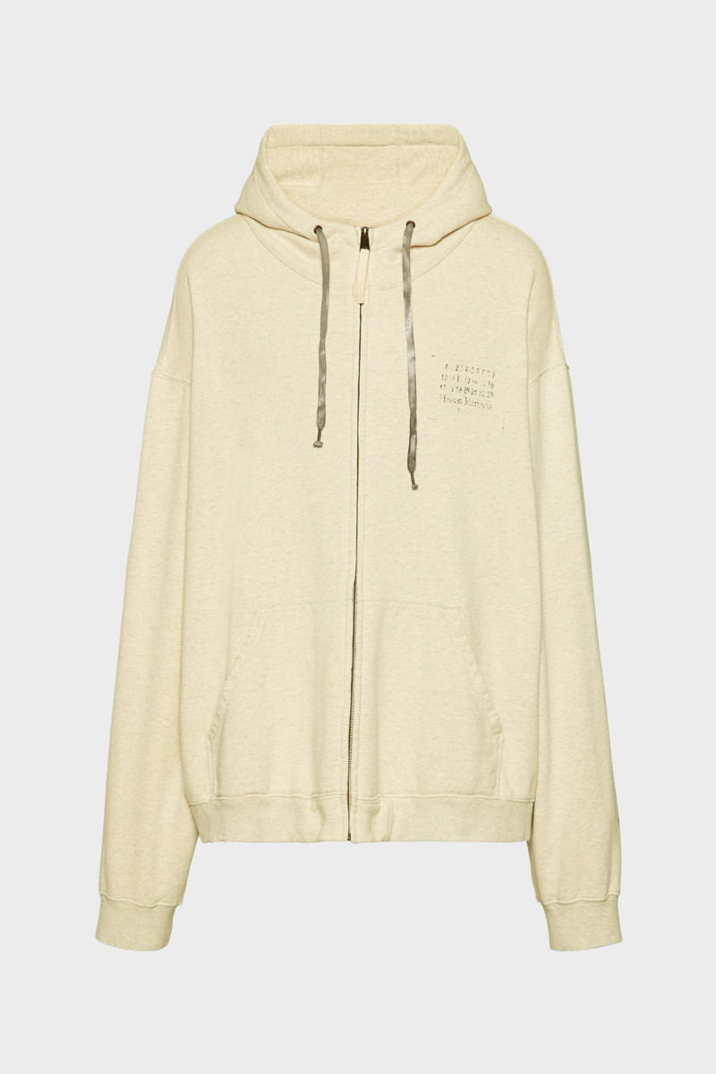 Stamp logo zip hoodie 1