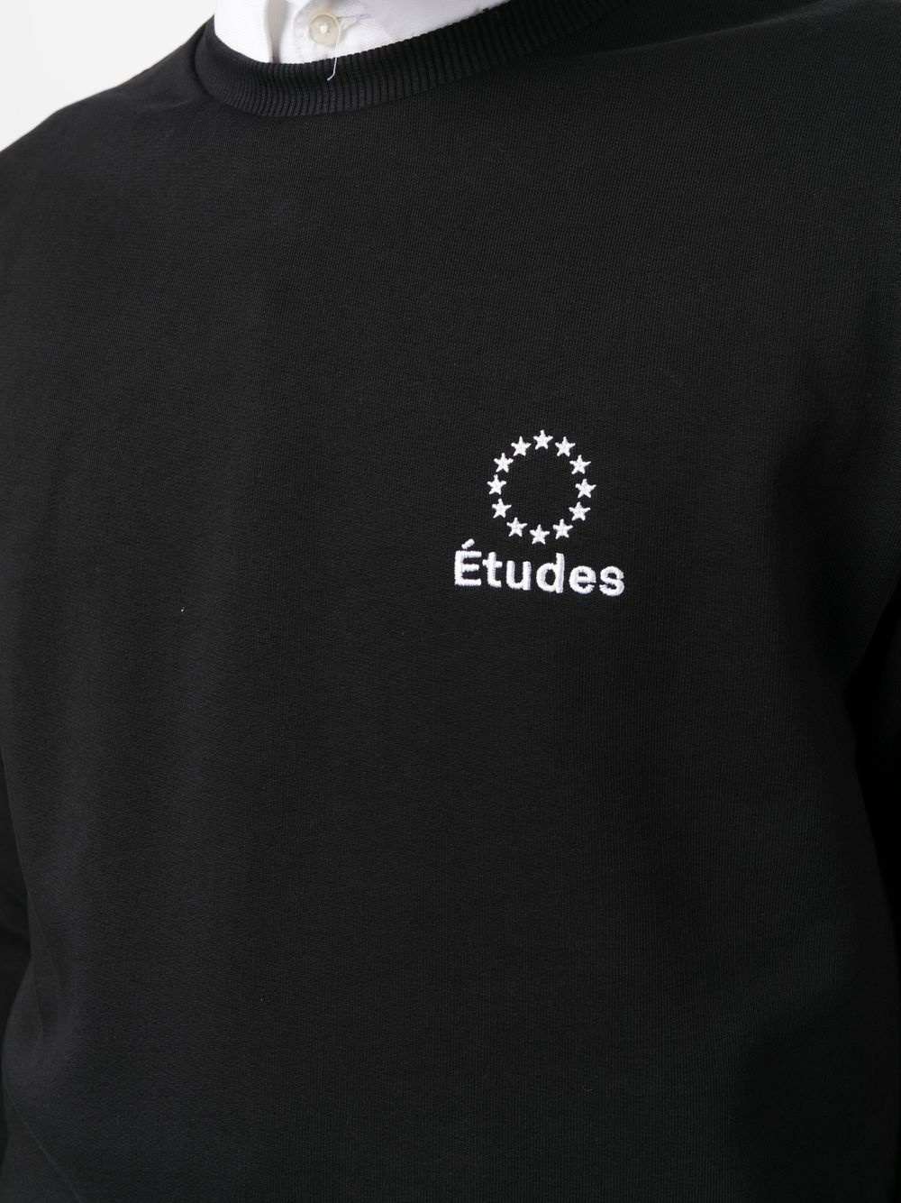 embroidered-logo long-sleeve sweatshirt - 5