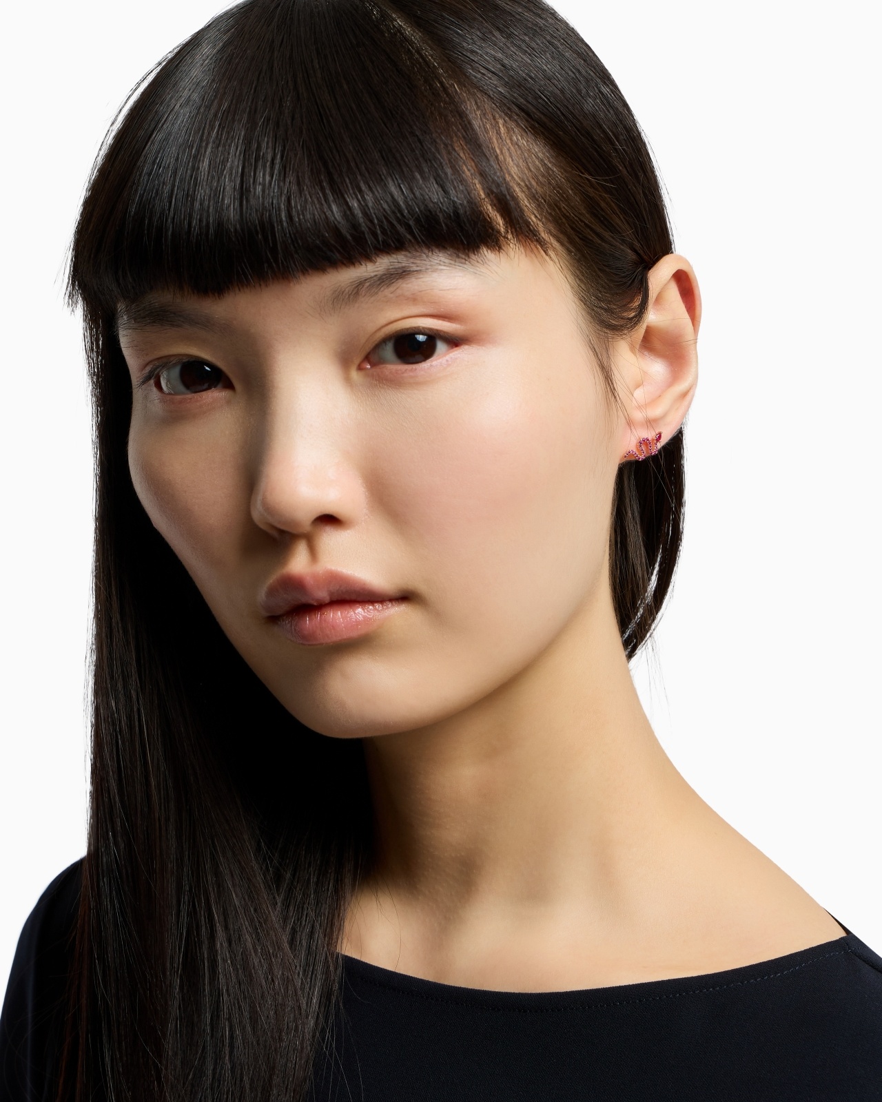 14K ROSE GOLD-PLATED STERLING SILVER STUD EARRINGS - 2
