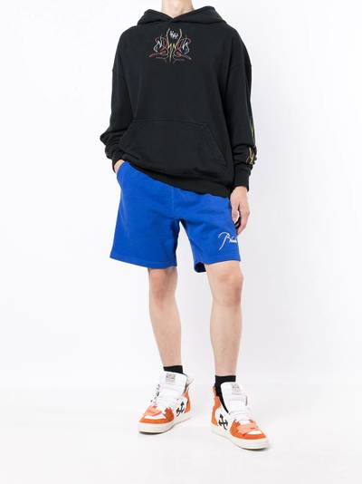 Rhude embroidered-logo drawstring shorts outlook