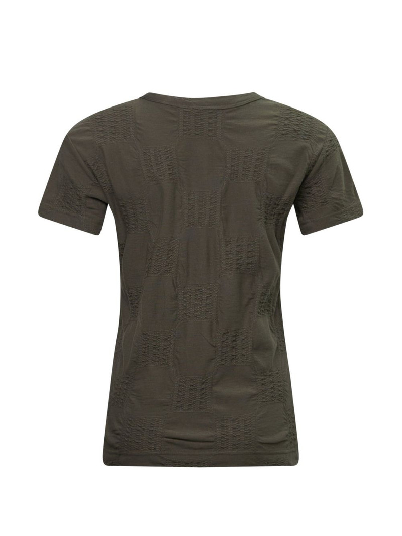 Y's check-pattern T-shirt outlook