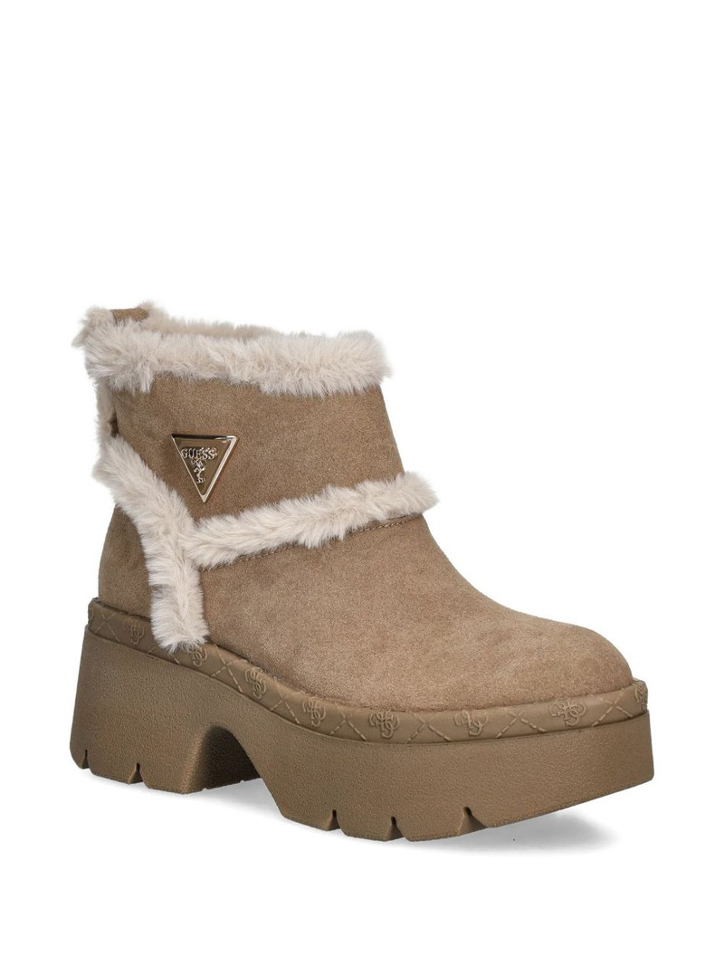GUESS USA Bridgete faux fur-trim ankle boots outlook