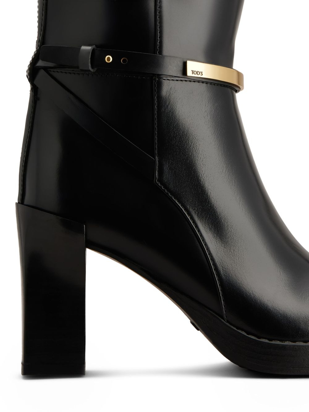 80mm leather boots - 5