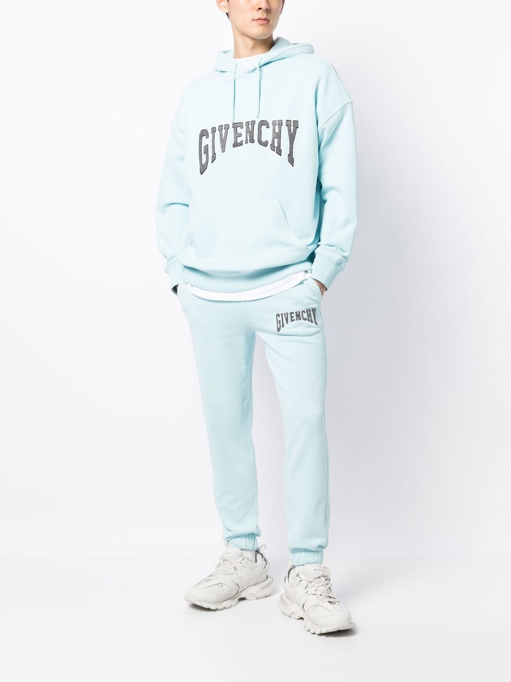 appliquÃ©-logo cotton hoodie - 2