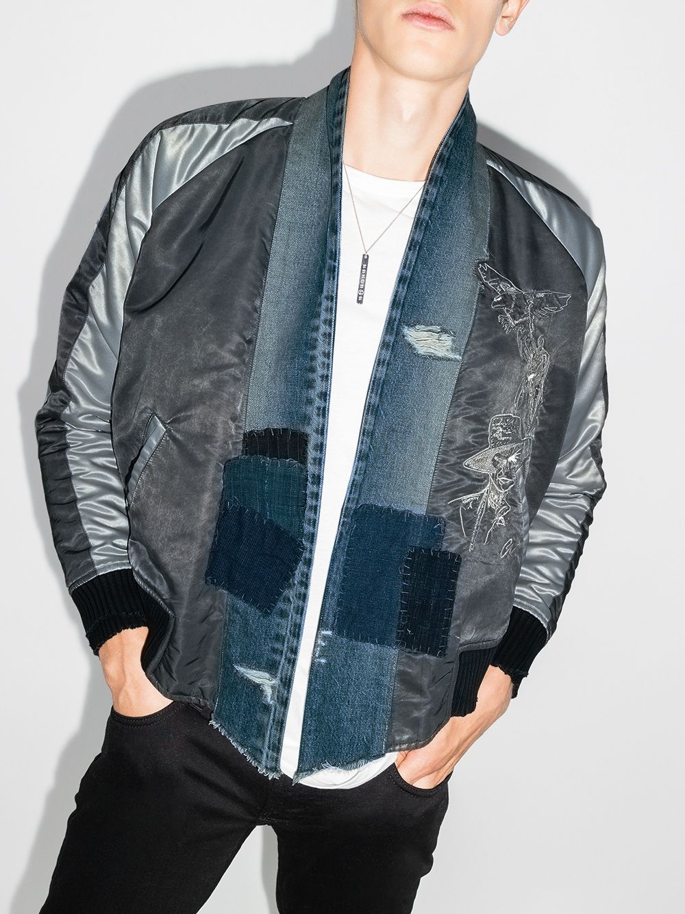 Souvenir kimono-style bomber jacket - 2