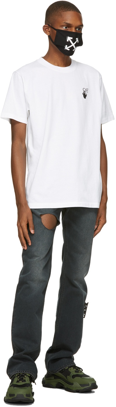 White Slim Marker T-Shirt - 4