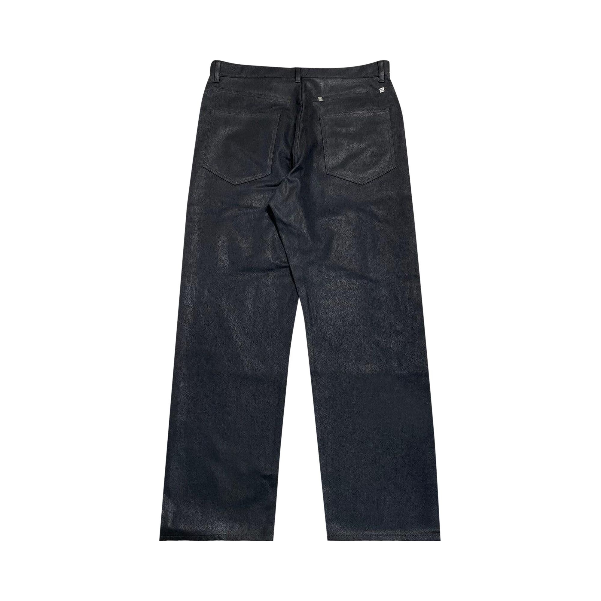 Givenchy Round Regular Fit 5 Pockets Denim 'Black' - 2