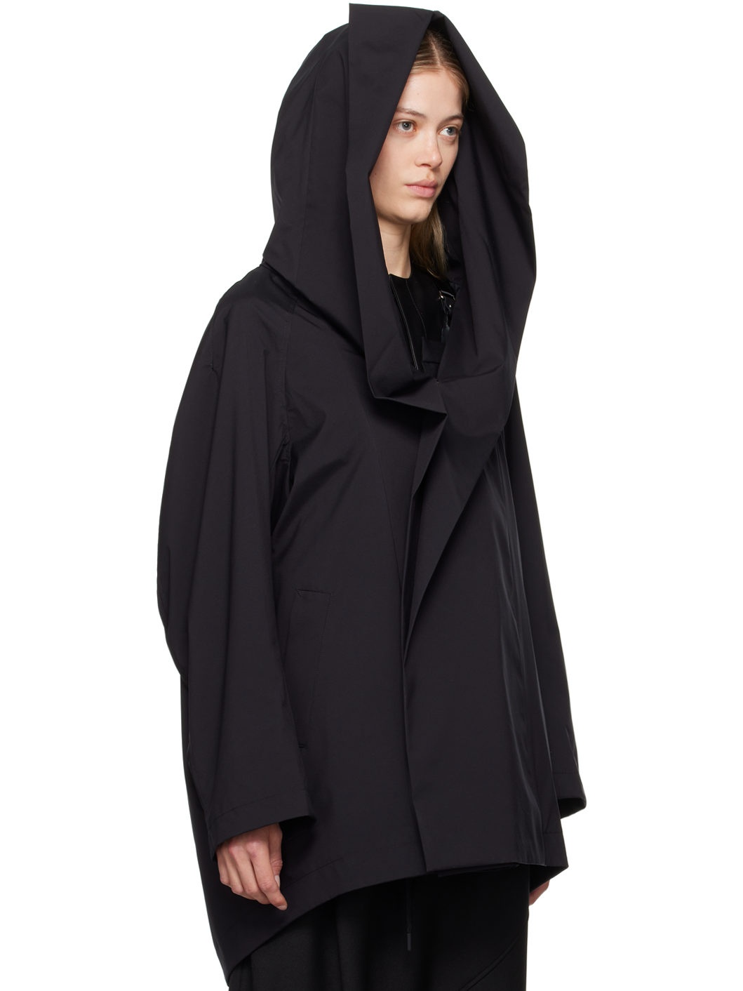 Black R-Hooded Jacket - 2