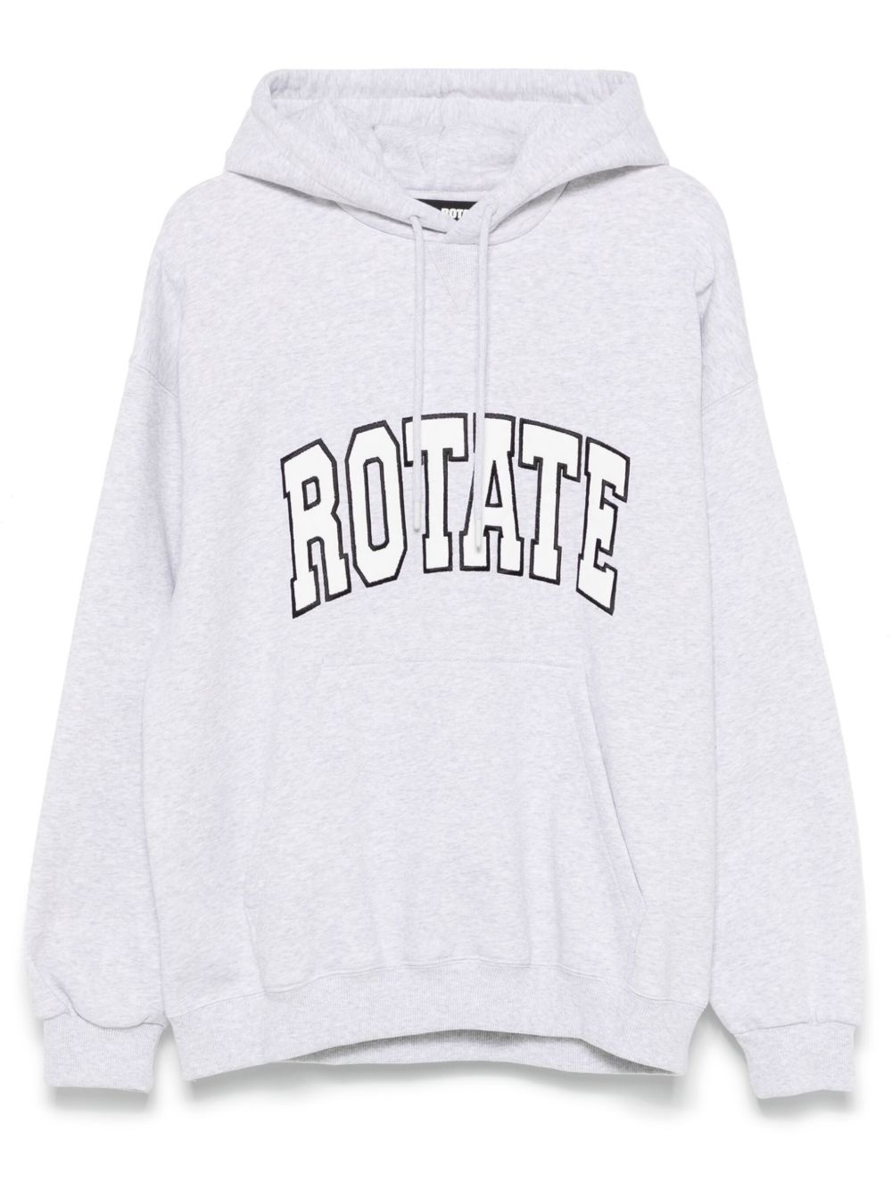 logo-embroidered hoodie - 1