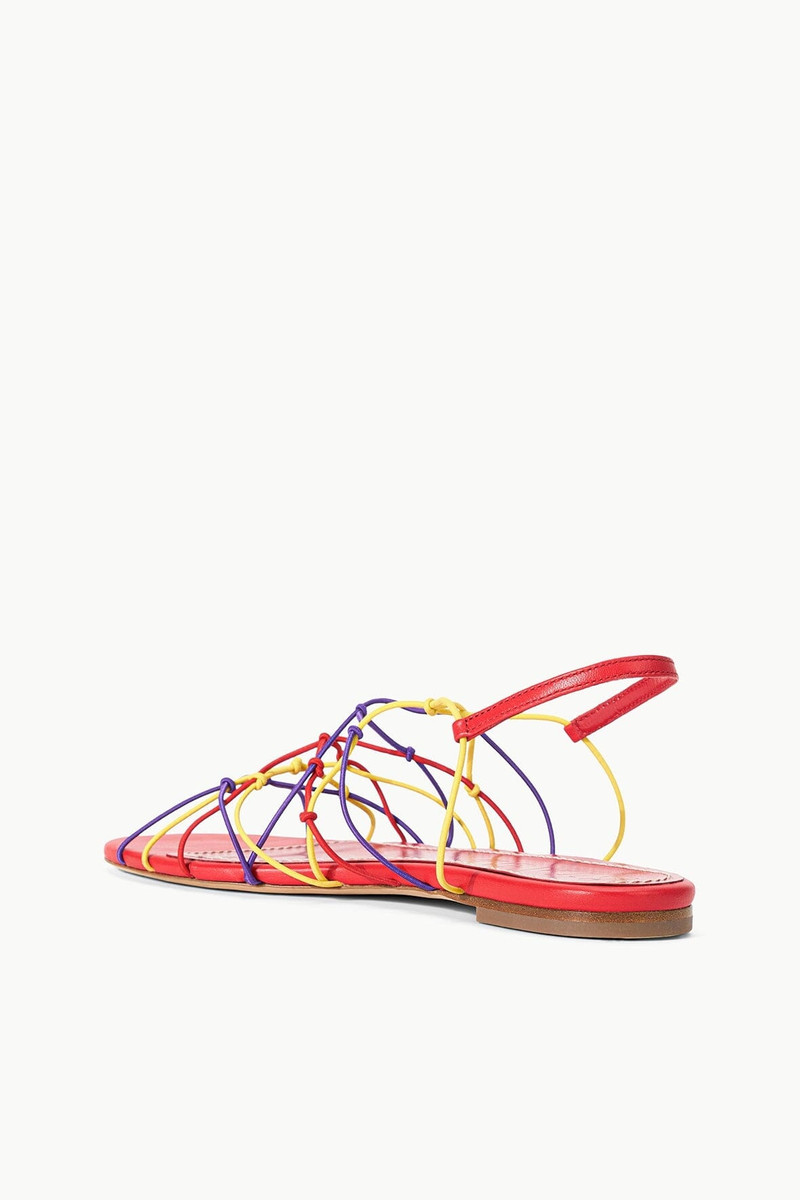 STAUD STAUD GIO KNOT SANDAL RED ROSE MULTI outlook