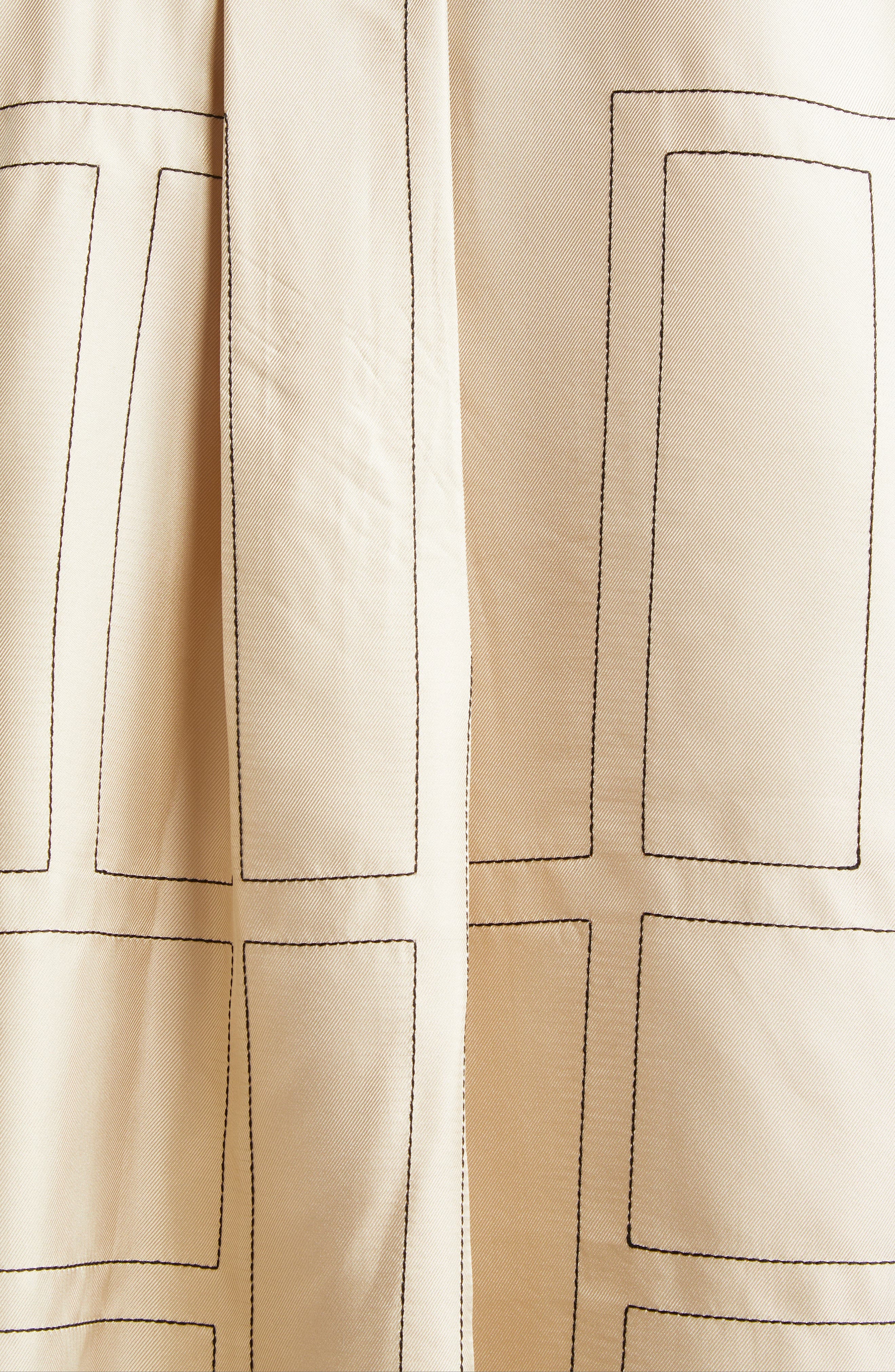 TOTEME Monogram Silk Pajama Top in Ivory Monogram at Nordstrom - 7