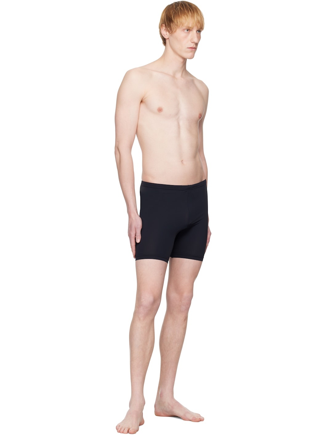 Black Jersey Swim Shorts - 4