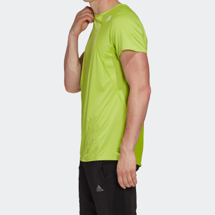 adidas HEAT.RDY TEE M Running Sports Short Sleeve Yellow FK0740 - 5