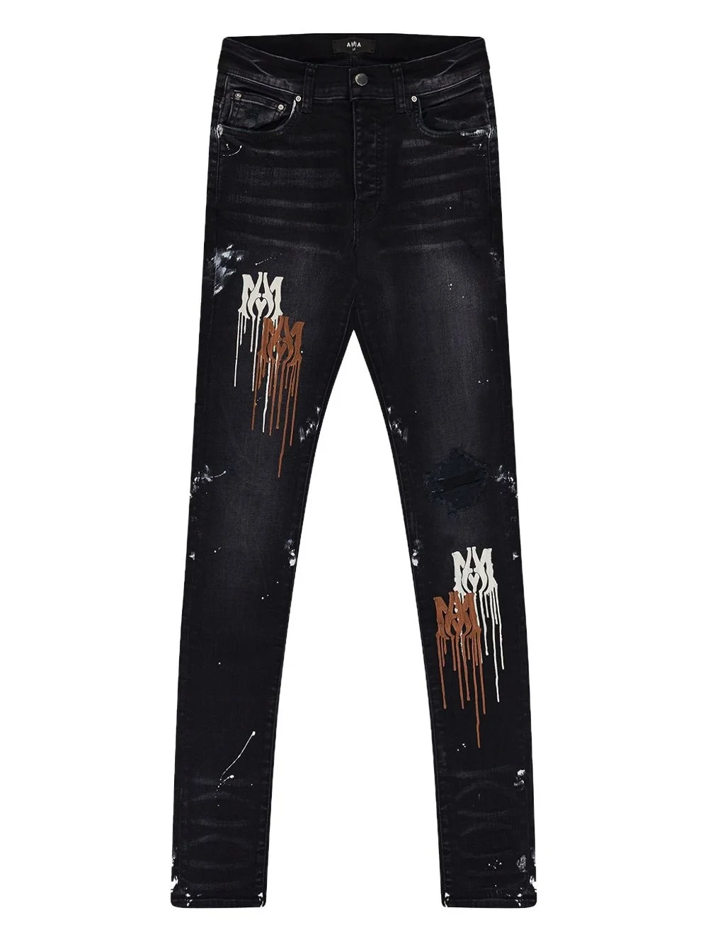 paint-drip jeans - 1