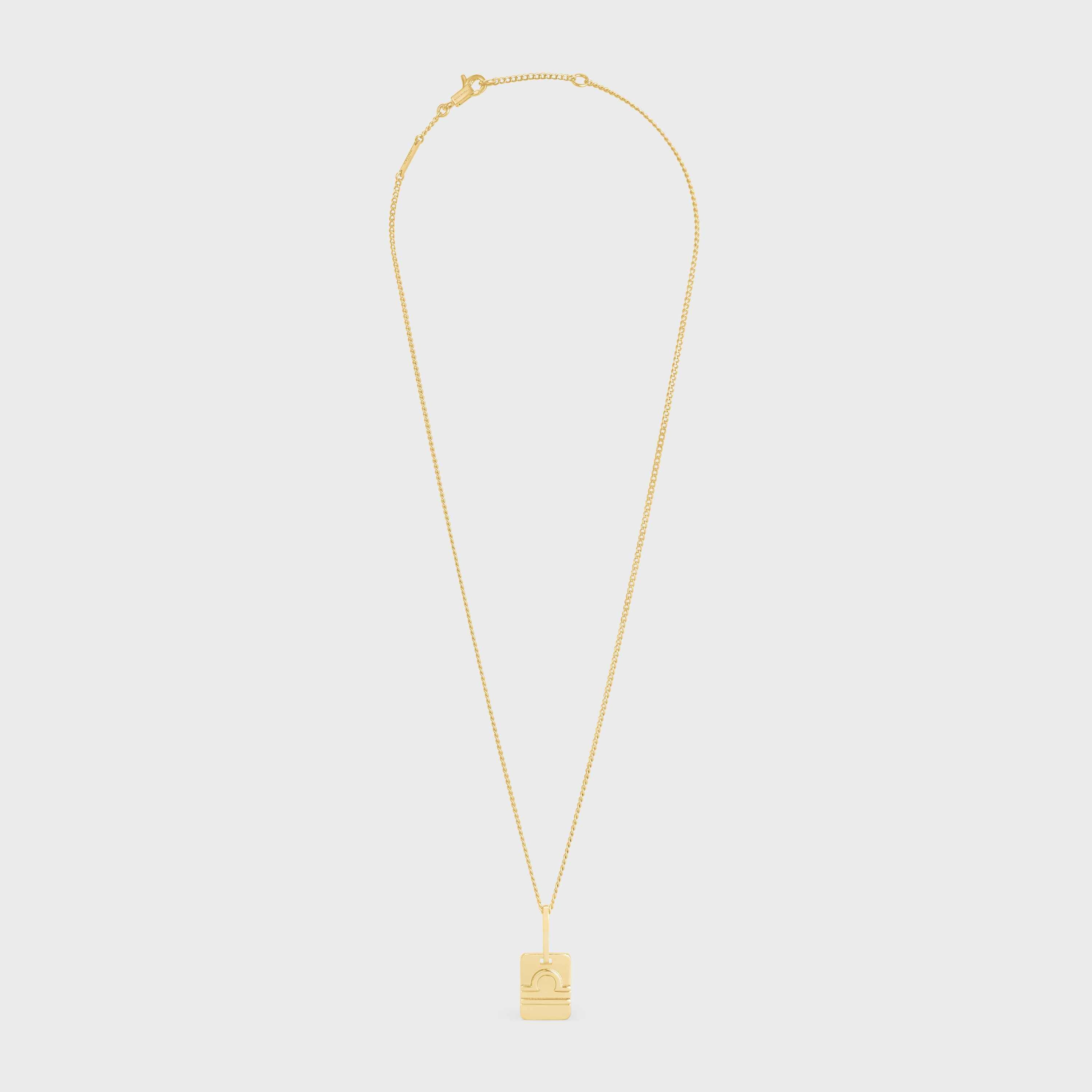 Celine Astrologie Libra Necklace in Brass with Gold Finish - 2